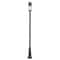 Z-Lite Luca Outdoor Post Mounted Fixture, 1-Light, 10 In.W x 115.75 In.H, Black/Etched 517PHM-519P-BK-LED - alternate 4
